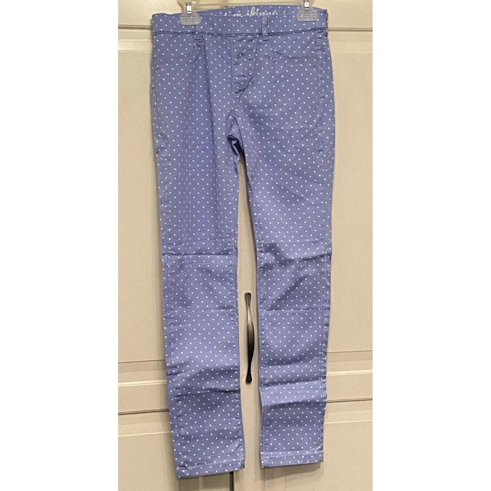 Gymboree Girl’s Light Blue Super Skinny Polka Dot Jeans Pant Sz 12